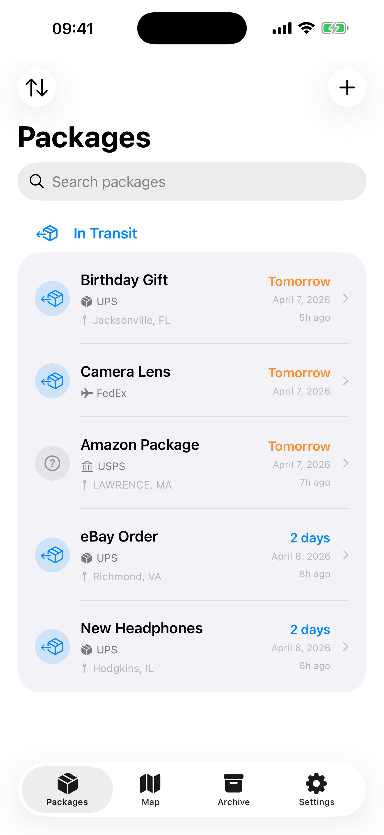 WhereIsIt package list